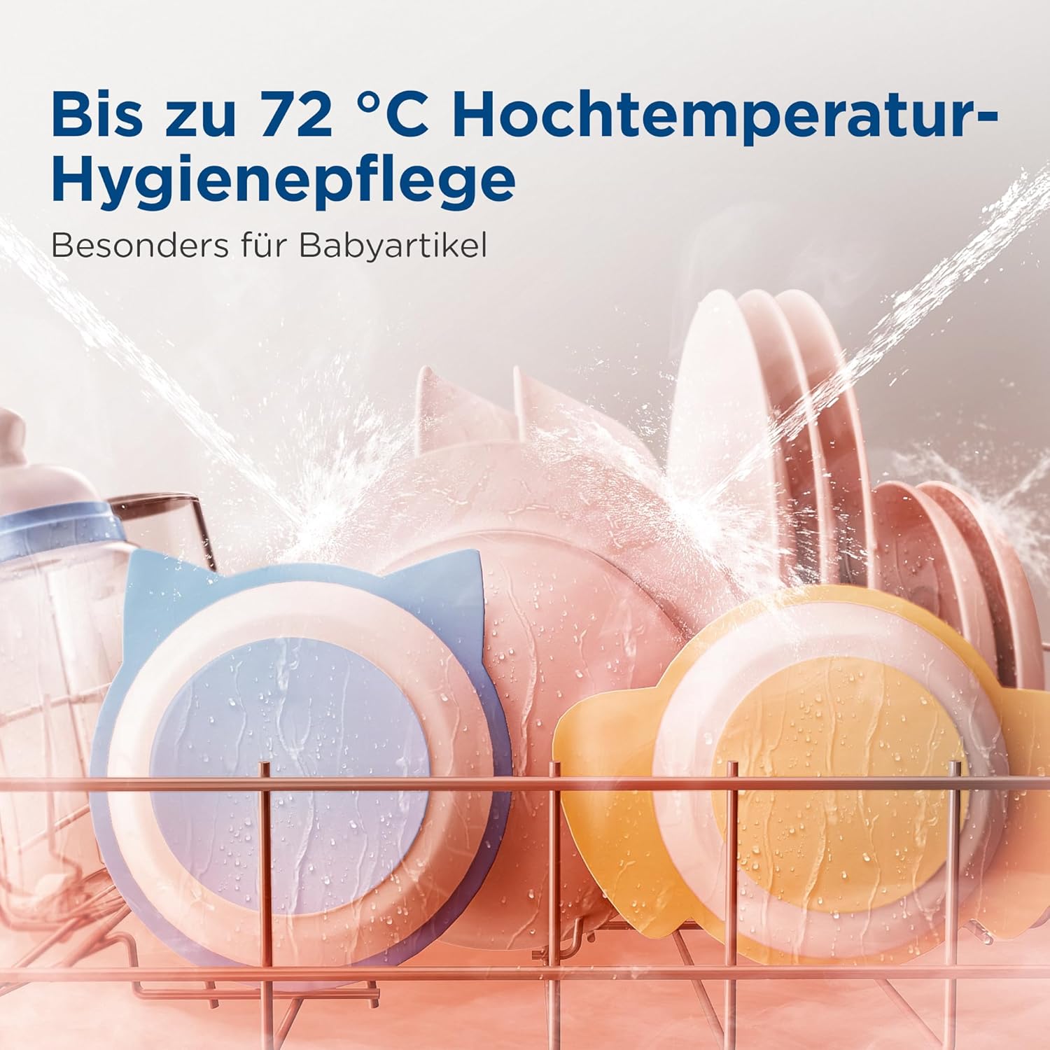 Gudsunal Tischgeschirrspüler, Mini Geschirrspüler mit 7L Wassertank,ohne Wasseranschluss, 6 Programme,72°C Hochtemperatur-Hygiene,Hybrid-Trocknung & Erhaltungsfunktion, Spülmaschine klein für Camping