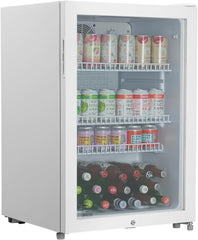 METRO Professional Mini-Kühlschrank GPC1088, 88 L, 1.052 kWh/24h, 3 Edelstahl-Drahtböden, schwarz