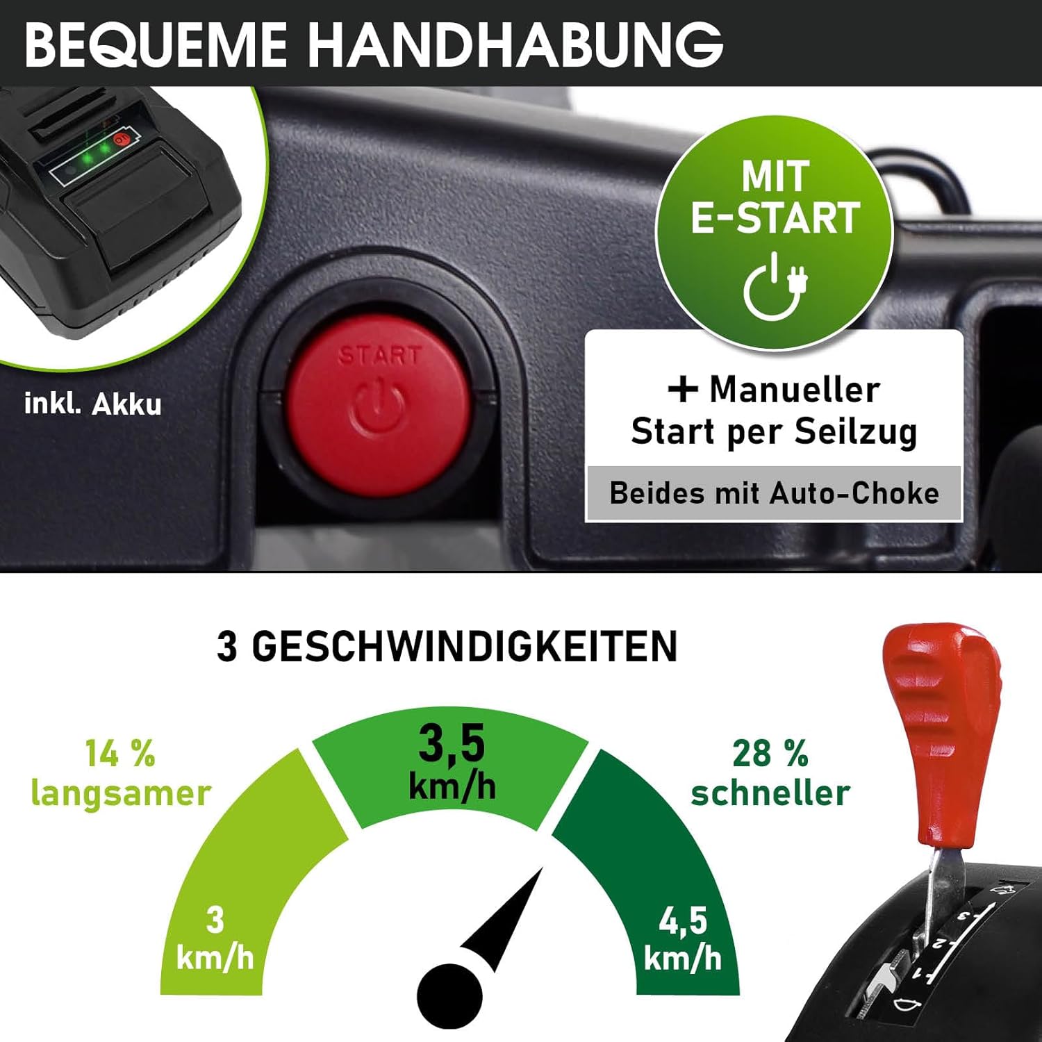 BRAST Benzin Rasenmäher mit Antrieb | 5,2kW (7PS) | 55cm Schnittbreite | viele Modelle | TÜV | 30-80mm Schnitthöhe | 60L Fangkorb | 4 Takt OHV Motor | Stahlgehäuse | Power