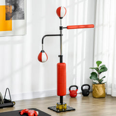 SPORTNOW Standboxsack höhenverstellbar Speedbälle Reflexstange