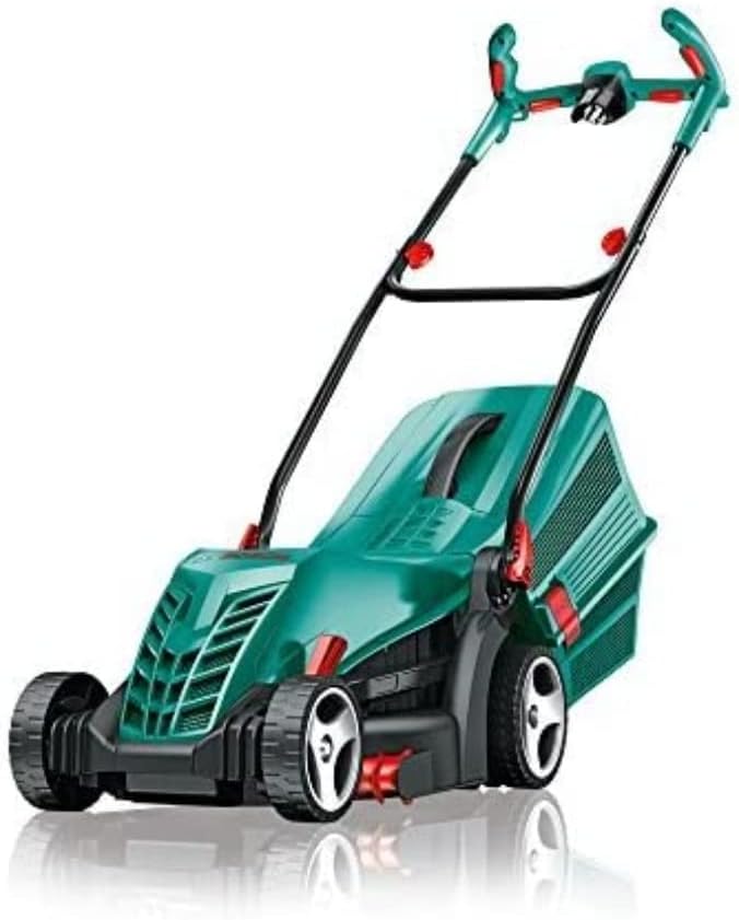 Bosch Elektro Rasenmher ARM 34 (Grasfangbox, Karton, Schnitthhe: 20-70 mm, Schnittbreite: 34 cm, 11 kg, 1.300 W)