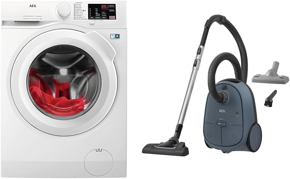 AEG L6FBA51480 Waschmaschine / 8,0 kg / Leise / Mengenautomatik / Nachlegefunktion / Kindersicherung / Schontrommel / Wasserstopp / 1400 U/min