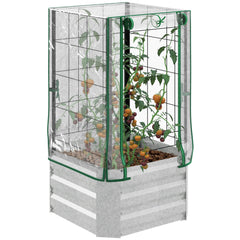 HOMCOM Hochbeet Set Pflanzkasten für Garten & Balkon