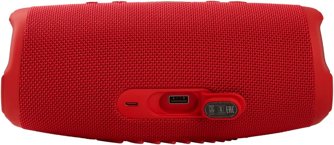 JBL Charge 5 Bluetooth-Lautsprecher in Schwarz – Wasserfeste, portable Boombox mit integrierter Powerbank – Eine Akku-Ladung für bis zu 20 Stunden kabellosen Musikgenuss