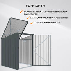 Fornorth Müllschuppen 98x101x131cm, dunkelgrau