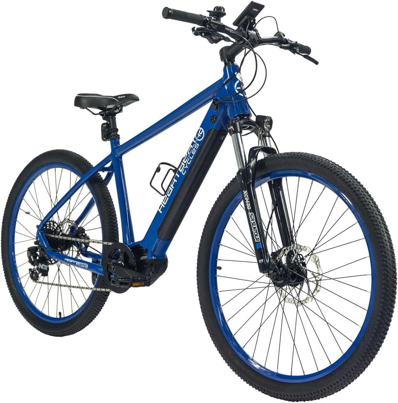 Highphoria Elektrofahrrad Erwachsene, 250W 25 km/h E-Bike mit Batterie, Starker Motor, Kettenschaltung, E-Mountainbike mit Hydraulische Federgabel Pedelec für Damen & Herren