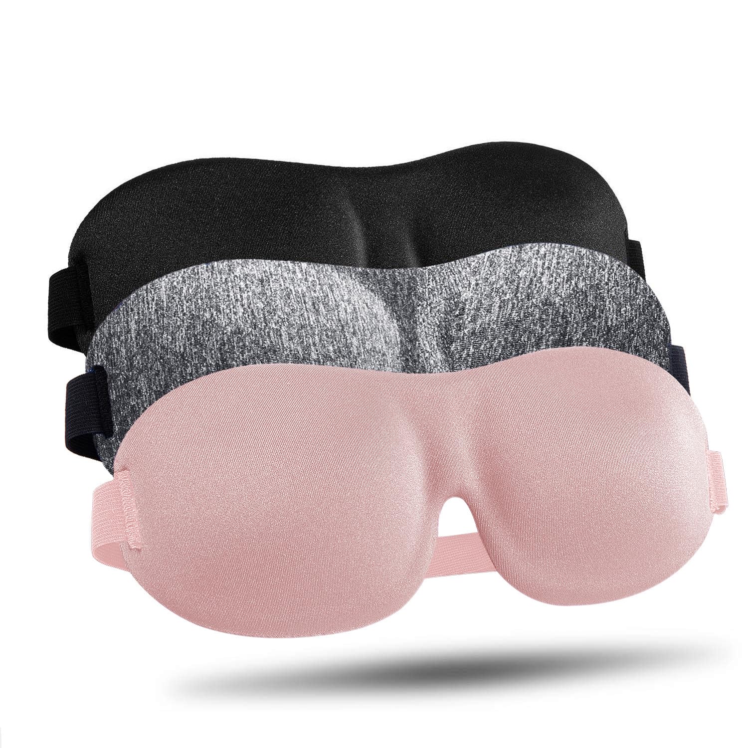 3D Contoured Sleep Mask 3 Pack