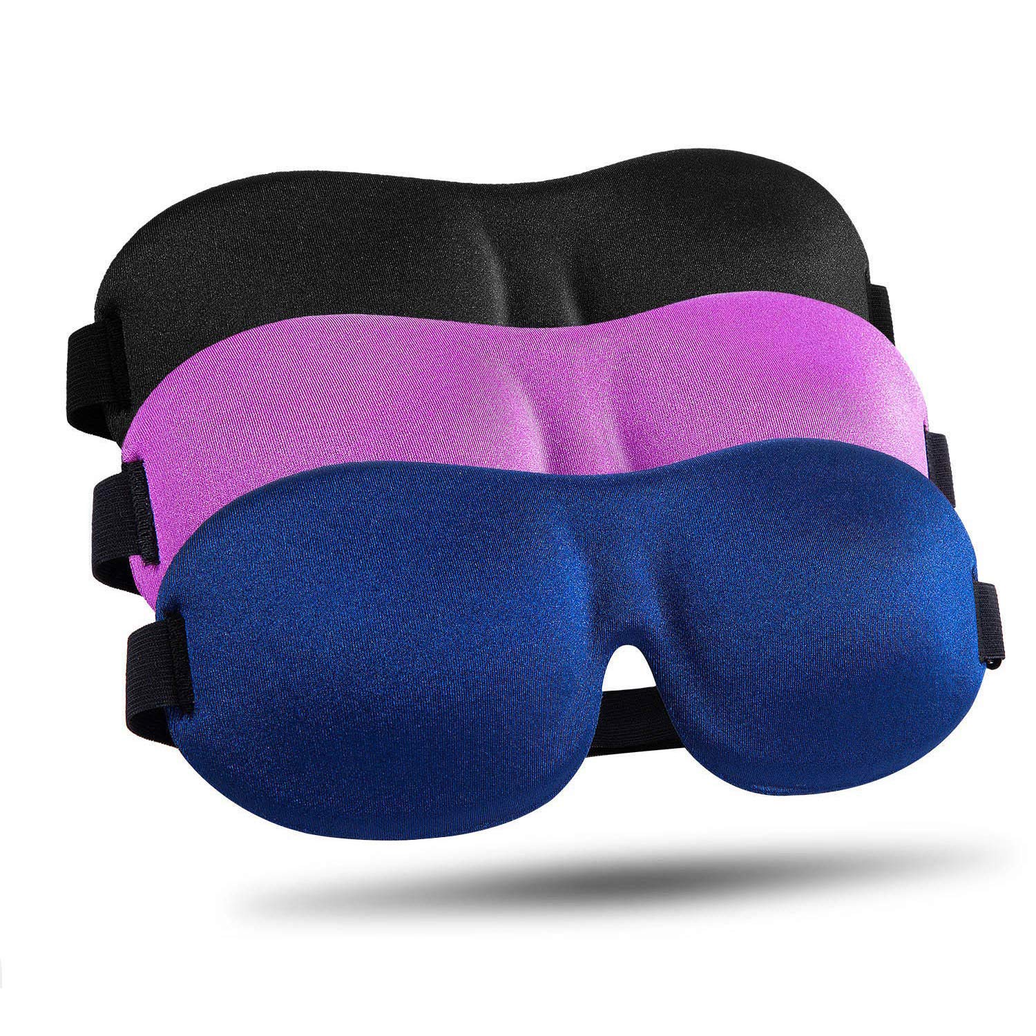 3D Contoured Sleep Mask 3 Pack