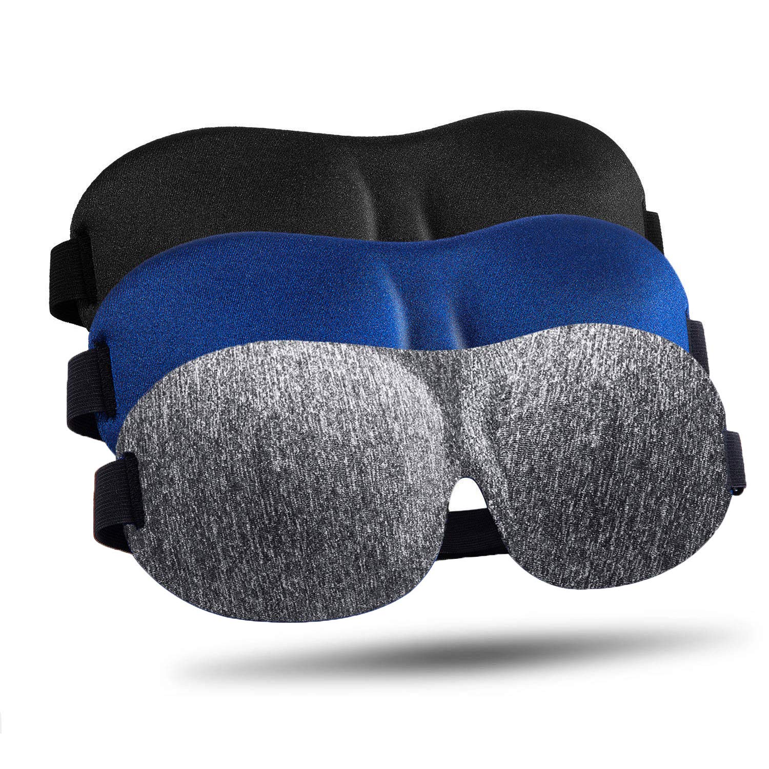 3D Contoured Sleep Mask 3 Pack
