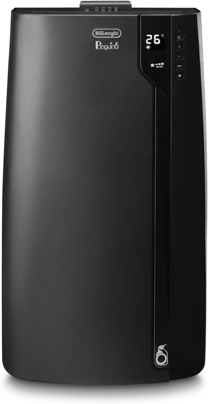 De'Longhi Pinguino PAC EL112 CST WiFi, Mobile Klimaanlage mit MyEcoRealFeel-Technologie für Räume bis zu 110 m³,11.000 BTU/h, 2,9 kW, 63 dB, Entfeuchtungsfunktion, A+, App- und Sprachsteuerung, Weiß