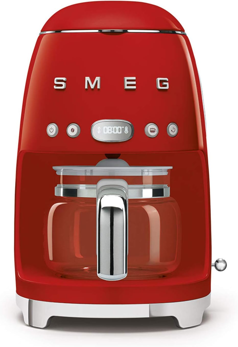 Smeg, DCF02BLMEU, Filter-Kaffeemaschine, Aroma und Autostart-Funktion, Glaskaraffe bis 12 Tassen, 2 Intensitätsniveaus, Warmhaltefunktion, 1050W, Mattschwarz