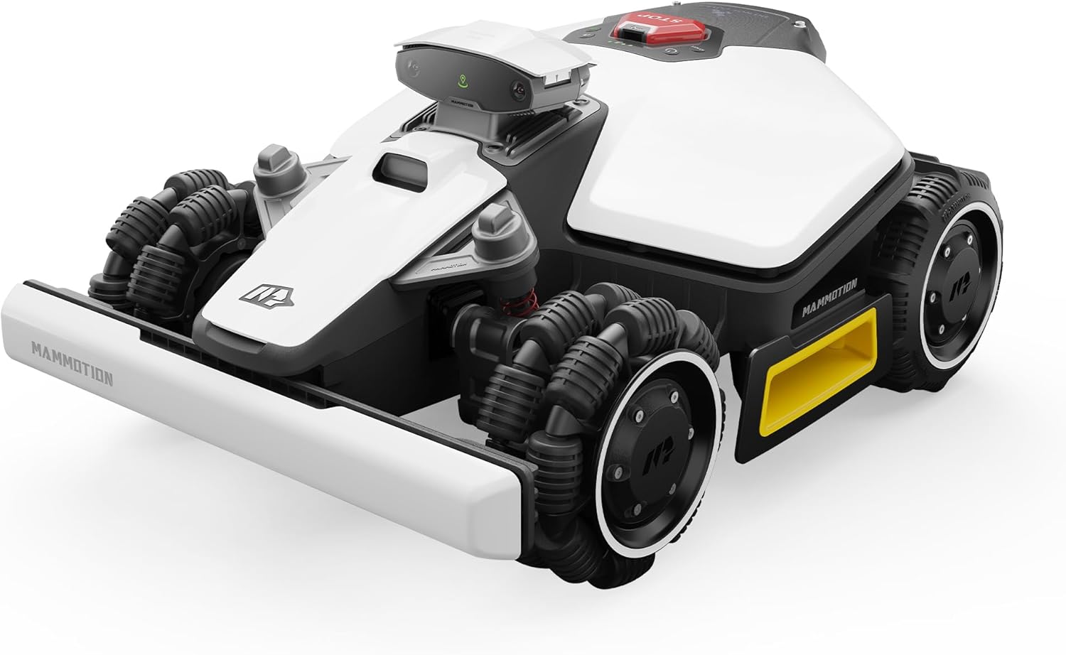 MAMMOTION LUBA 2 AWD 3000X Mähroboter ohne Begrenzungskabel, NetRTK+Vision, Keine RTK-Antenne erforderlich, Auto-Kartierung, Empf. 3000m², Max. 3600m², mit 4G-Modul, 80% Steigung