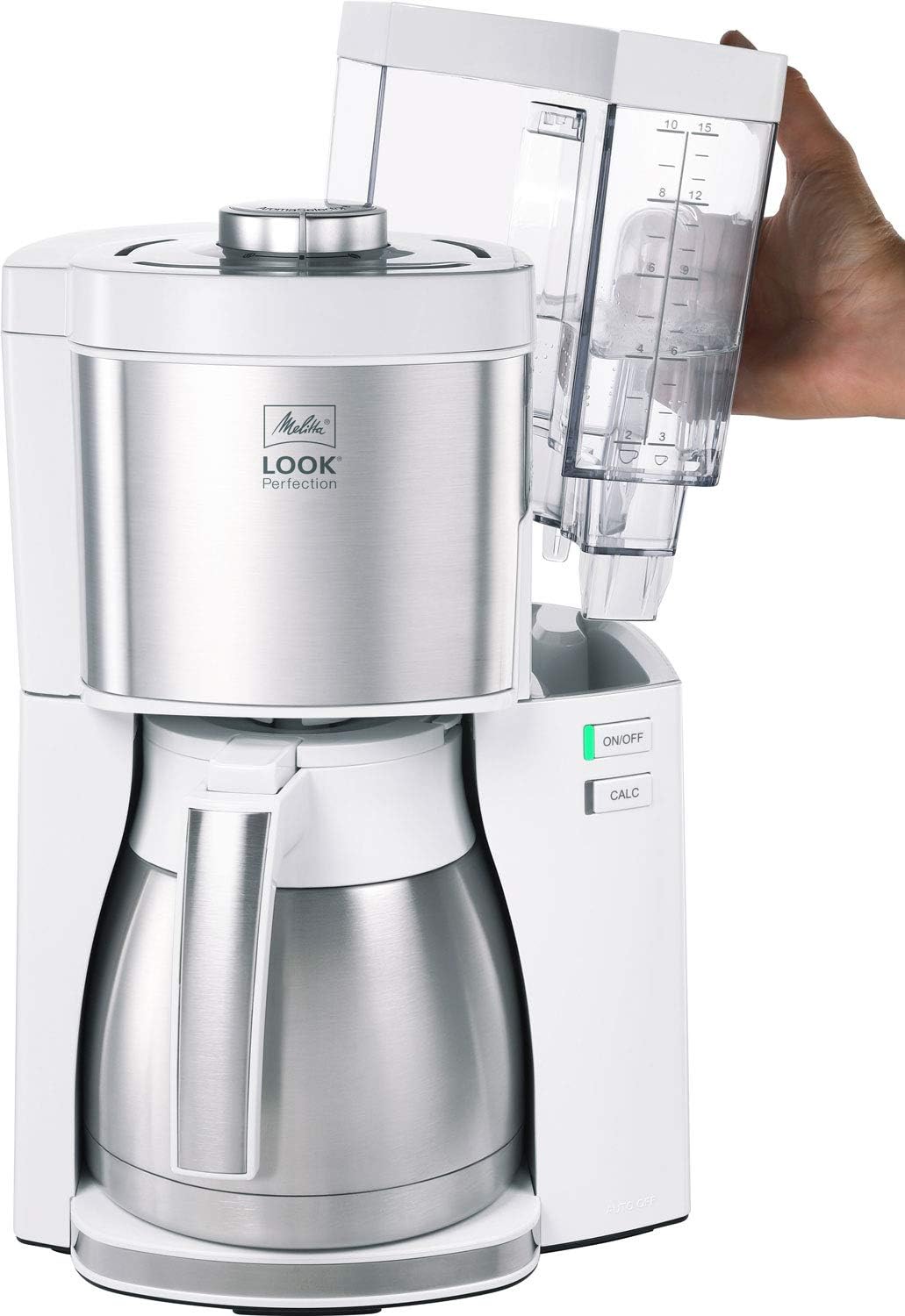 Melitta Look Perfection - Filterkaffeemaschine - mit Thermokanne - Tropfstopp - 10 Tassen - Schwarz (1025-16)