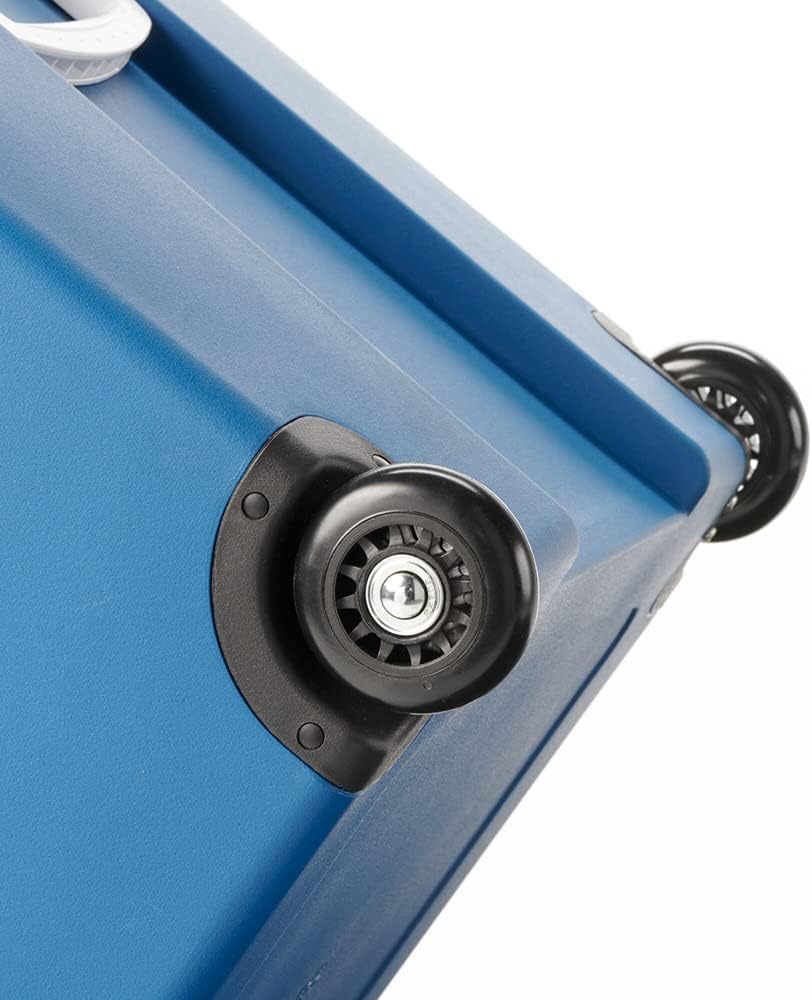 Mobicool MT48W AC/DC - elektrische Kühlbox mit Rollen passend für eine komplette Getrnkekiste / Bierkiste, 48 Liter, 12 V und 230 V für Auto, Lkw, Boot, Reisemobil und Steckdose, Blau