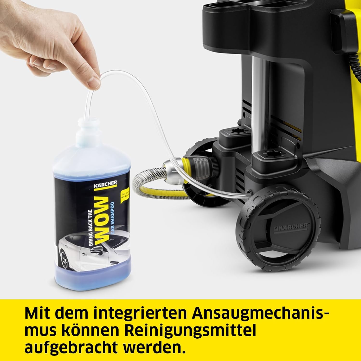 Kärcher Hochdruckreiniger K 5 Power Control, Druck: max. 145 bar, Fördermenge: 500 l/h, Flächenleistung: 40 m²/h, Wasserfilter, Gewicht: 13 kg, Hochdruckschlauch und -pistole, Dreckfräser, Strahlrohr