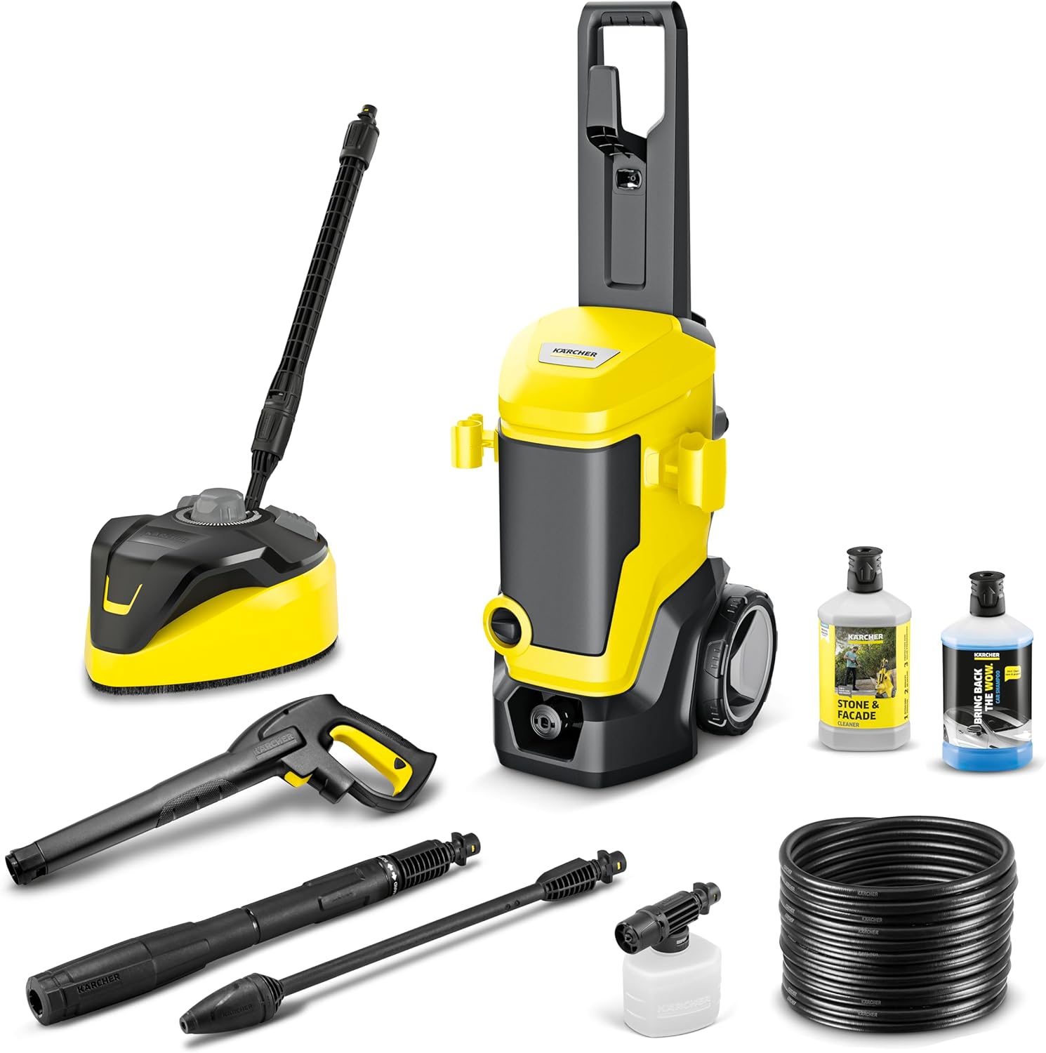 Kärcher Hochdruckreiniger K 7 Premium Power Flex, Druck: max. 180 bar, Fördermenge: 600 l/h, Flächenleistung: 60 m²/h, Gewicht: 17,9 kg, Flex-Hochdruckschlauch, Dreckfräser, Strahlrohr