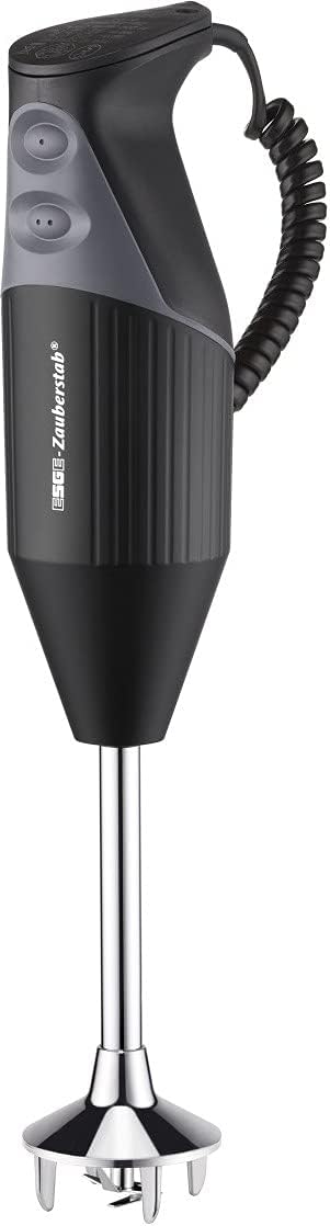 ESGE Zauberstab M 200 BBQ 98215 Stabmixer schwarz, Pürierstab, Handmixer, Profi, inkl. Zubehör, bis zu 17.000 U/Min, 200 Watt, Ergonomisches Griffdesign, Twinschalter, Aufsteckzentrierung, AC-Motor