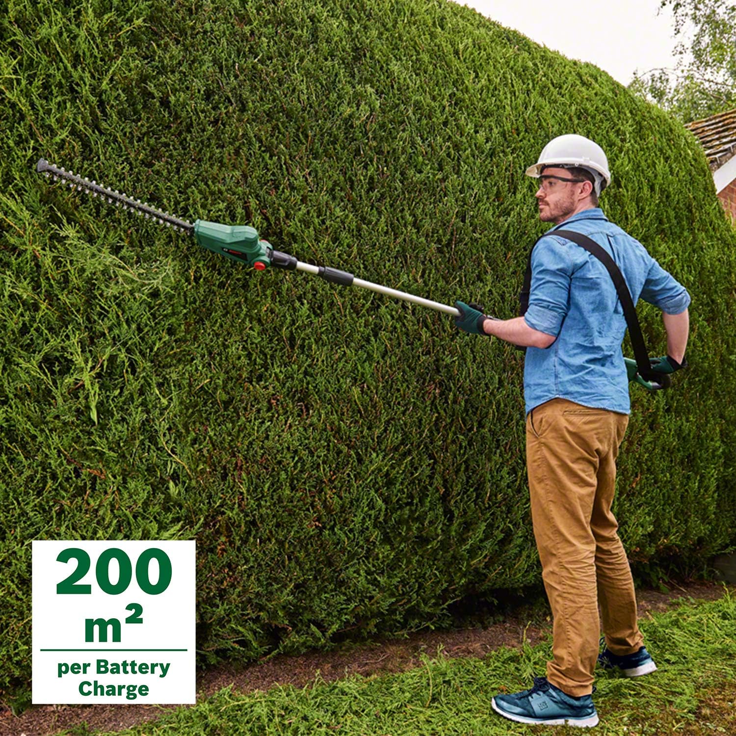 Bosch Akku Teleskop Heckenschere UniversalHedgePole 18 (1 Akku, 2,5 Ah, 18 Volt System, im Karton)