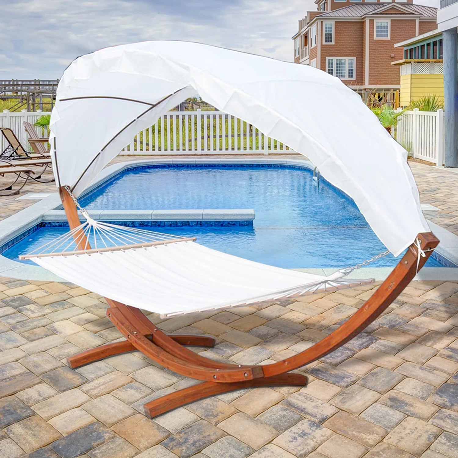 Sonnewelt Hngematte Holz Hammock mit Gestell