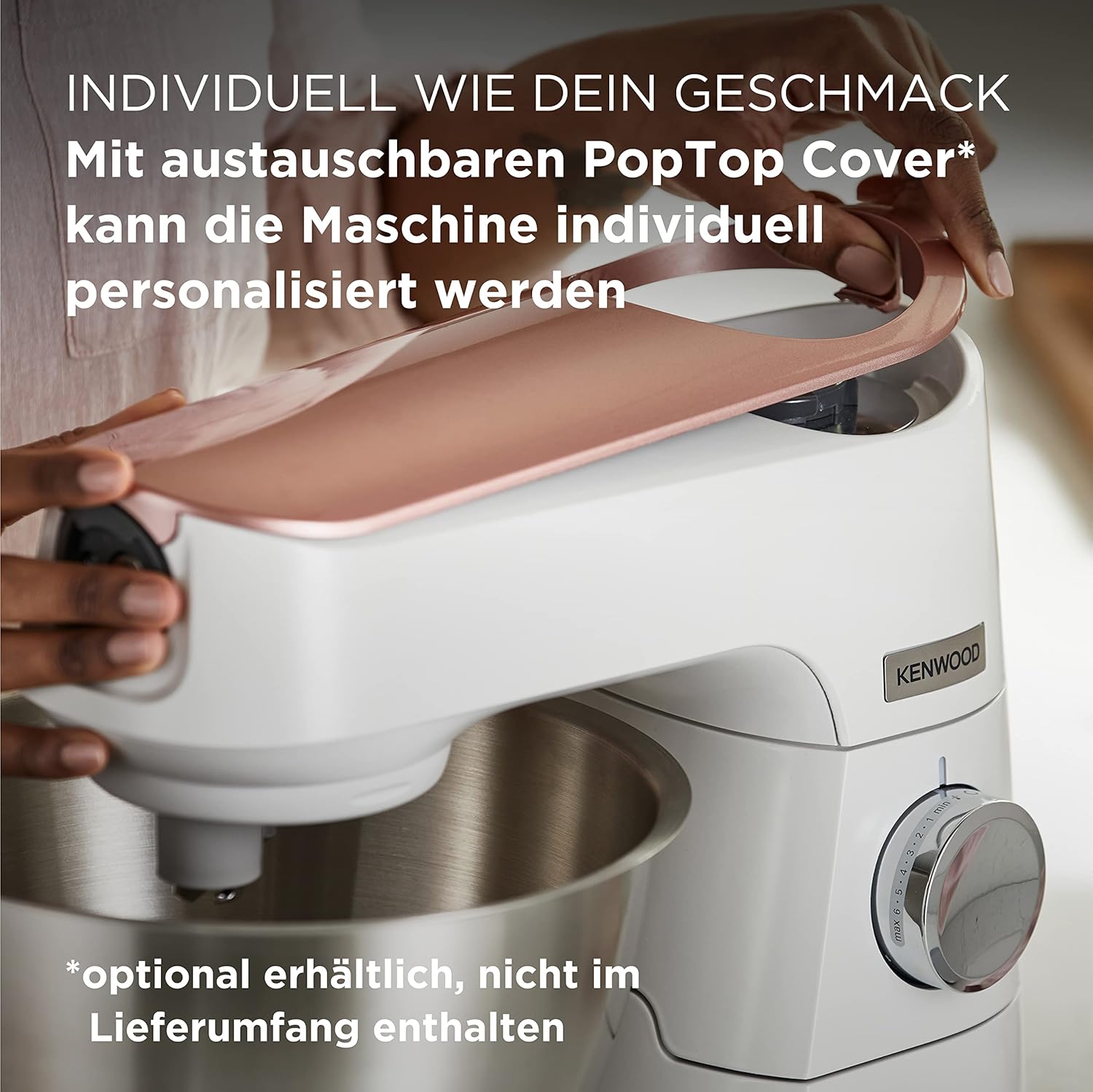 Kenwood Titanium Chef Baker KVL85.424SI Küchenmaschine mit integrierter Waage, inkl. 4-teiligem Patisserie-Set, 7 L und 5L Rührschüssel, stufenloser Geschwindigkeitsregler, 1200 W, Silber