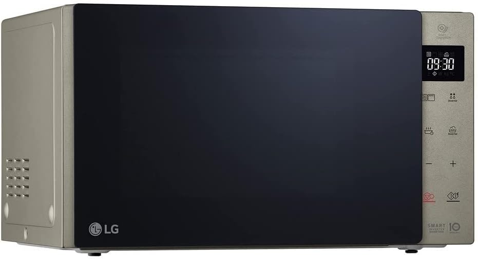 LG MH6535GIS Mikrowelle mit Inverter Technologie & Quarz Grill, 25 Liter Kapazitt, 1000 W, Automatikprogramme, einstellbare Leistungsstufen für optimales Garen und EasyClean-Funktion, Schwarz