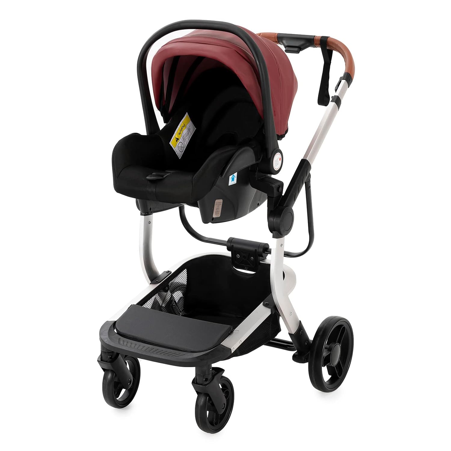 3 in 1 Kombikinderwagen 3 in 1 Reisesysteme Kinderwagen Infant Hochlandschaft Liegender Buggy Kinderwagen Neugeborenen Kinderwagen Faltbarer Standardkinderwagen (906 White)