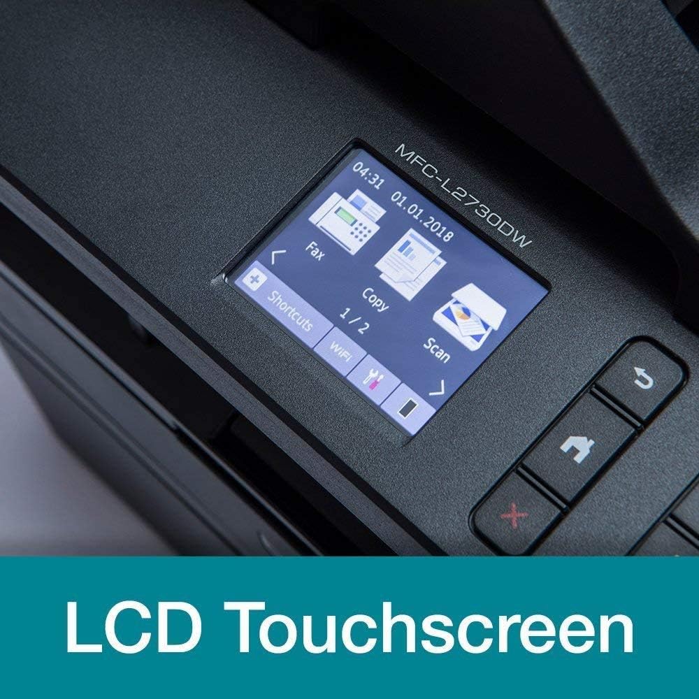 Brother MFC-L2835DW | 4-in-1-Multifunktionsdrucker (Drucken/Scan/Kopieren/Faxen) Laserdrucker Monochrom – WLAN & Ethernet – Dokumentenzuführung (ADF) für 50 Blatt – Druckgeschwindigkeit von 32 Seiten