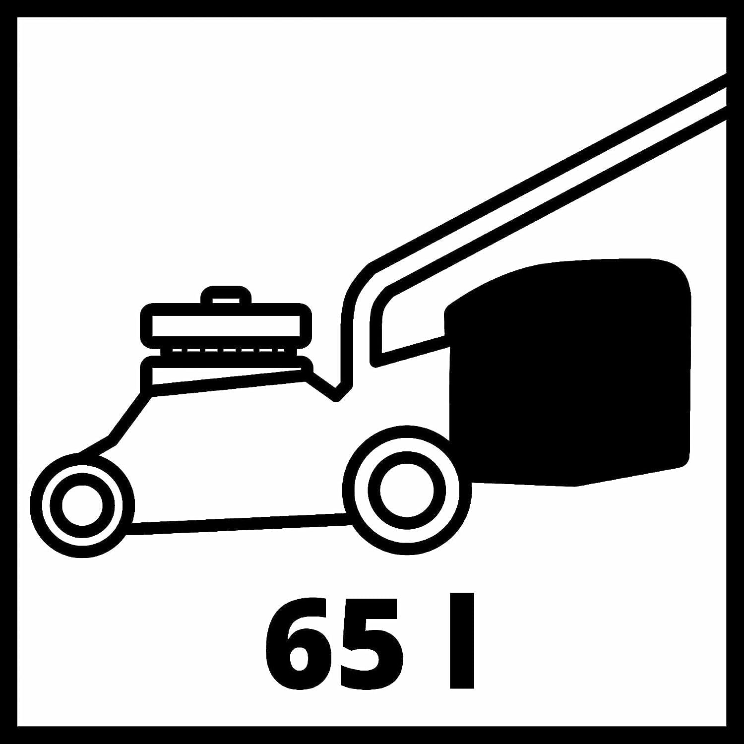 Einhell Benzin-Rasenmäher GC-PM 46/5 S (2 kW, bis 1.400 m², 1 Zylinder, 4-Takt-Motor, abschaltbarer Hinterradantrieb, 9-stufige zentrale Schnitthöhenverstellung 25-80 mm)