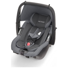Recaro Kinderautositz Salia Elite inkl. Babyschale (Gewicht 2,9 kG), 360 Grad drehbar, I-Size, 0-18 kg, 40-105 cm, max. 4 Jahre, mit visuellen Indikatoren, Prime Silent Grey