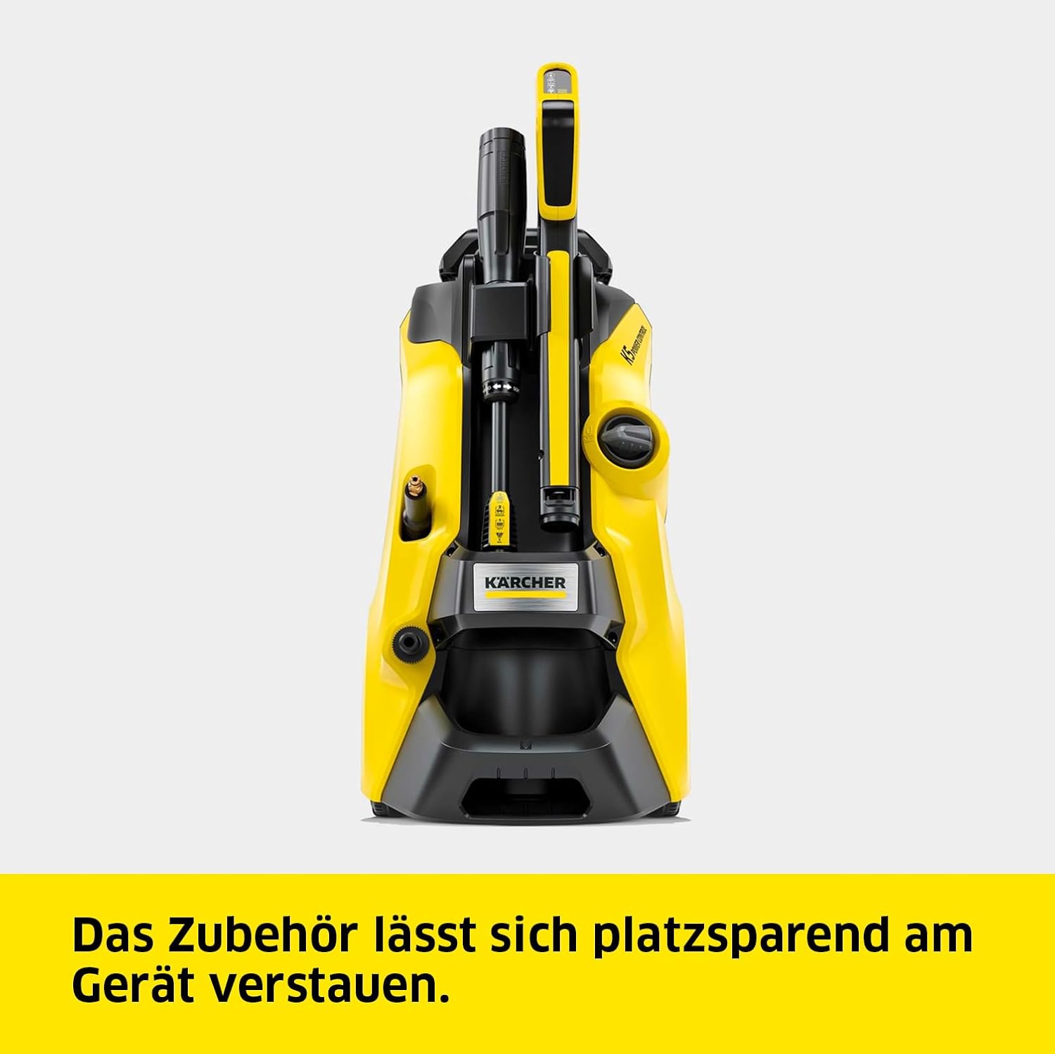 Kärcher Hochdruckreiniger K 5 Power Control, Druck: max. 145 bar, Fördermenge: 500 l/h, Flächenleistung: 40 m²/h, Wasserfilter, Gewicht: 13 kg, Hochdruckschlauch und -pistole, Dreckfräser, Strahlrohr
