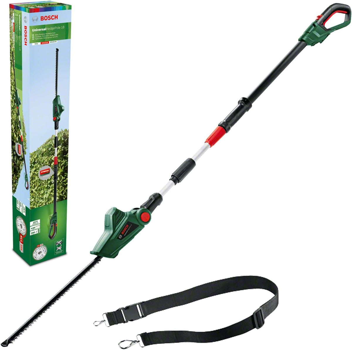 Bosch Akku Teleskop Heckenschere UniversalHedgePole 18 (1 Akku, 2,5 Ah, 18 Volt System, im Karton)