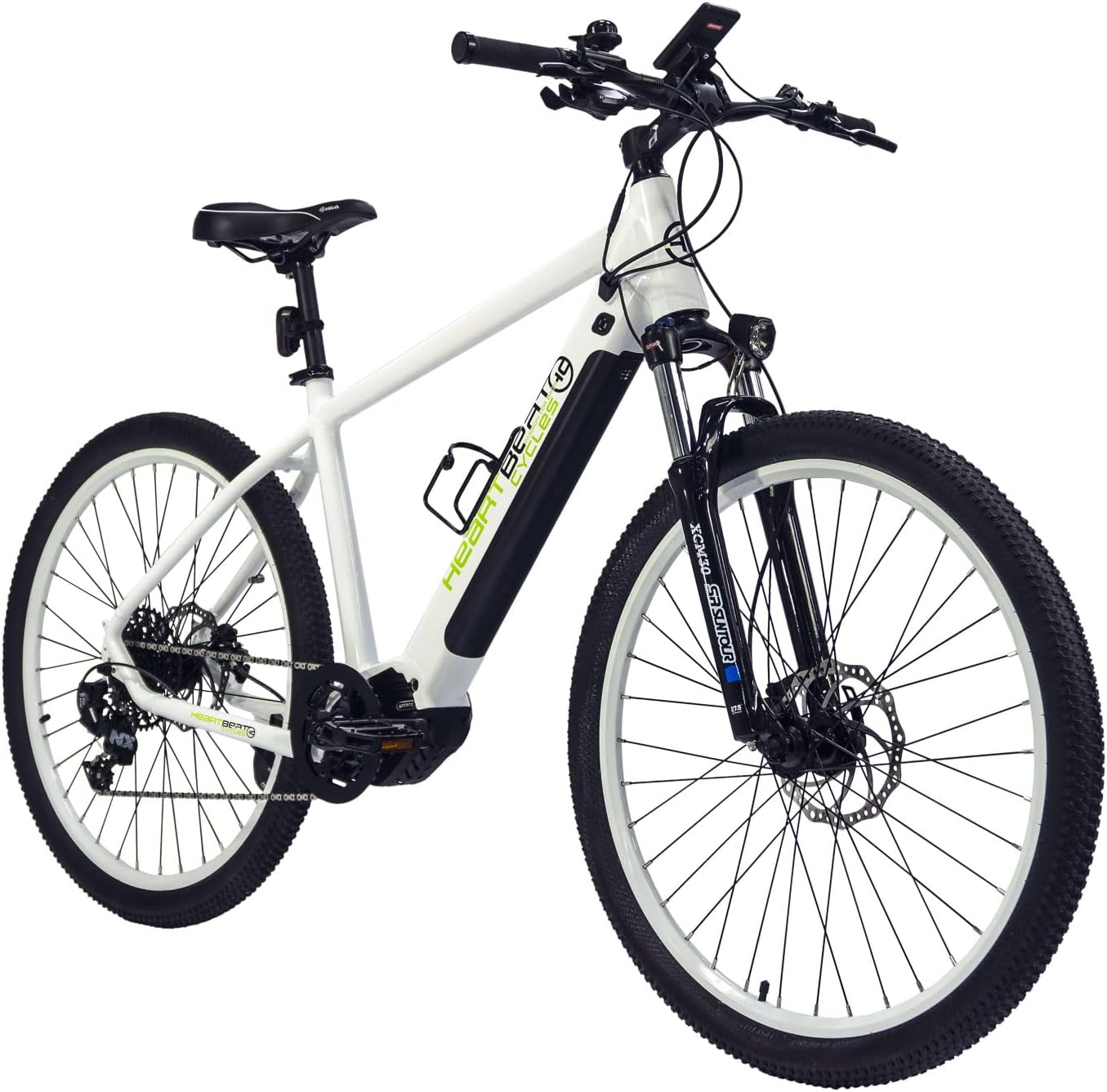 Highphoria Elektrofahrrad Erwachsene, 250W 25 km/h E-Bike mit Batterie, Starker Motor, Kettenschaltung, E-Mountainbike mit Hydraulische Federgabel Pedelec für Damen & Herren