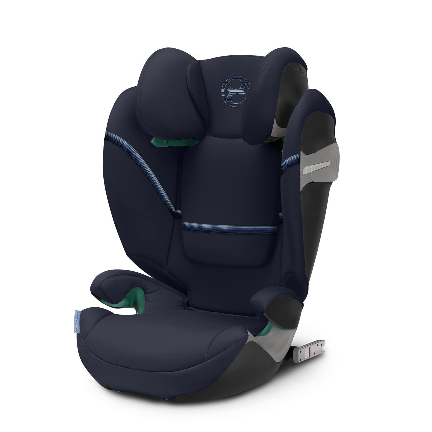 CYBEX Gold Kindersitz Solution S2 i-Fix, Für Autos mit und ohne ISOFIX, 100 - 150 cm, Ab ca. 3 bis 12 Jahre (15 - 50 kg), Lava Grey