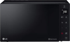 LG MH6535GIS Mikrowelle mit Inverter Technologie & Quarz Grill, 25 Liter Kapazitt, 1000 W, Automatikprogramme, einstellbare Leistungsstufen für optimales Garen und EasyClean-Funktion, Schwarz