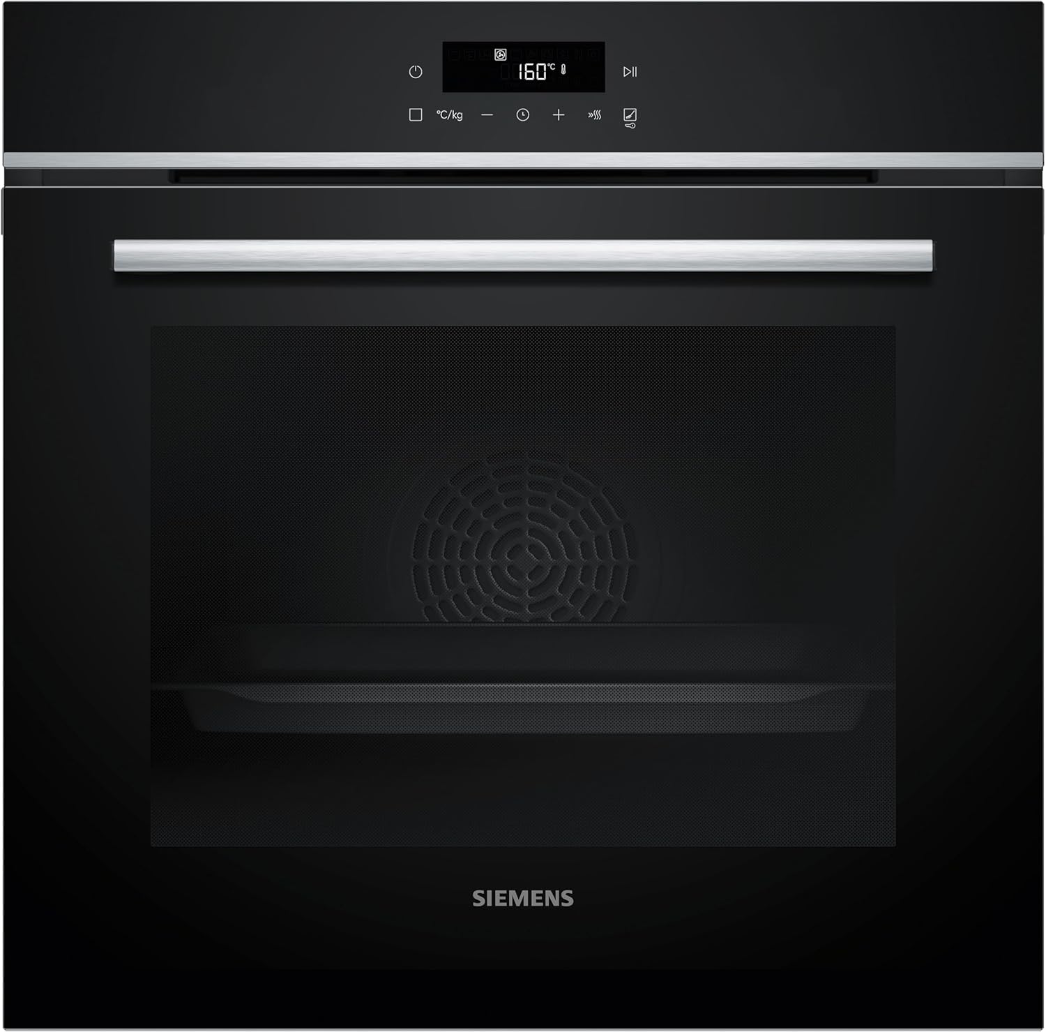 Siemens HB572ABS3, iQ300, Einbau-Backofen 60 x 60 cm, Air Fry, activeClean Pyrolyse Selbstreinung, LED-Touchbedienung, 3D Heißluft, Schnellaufheizung, cookControl10 Automatikprogramme, Edelstahl