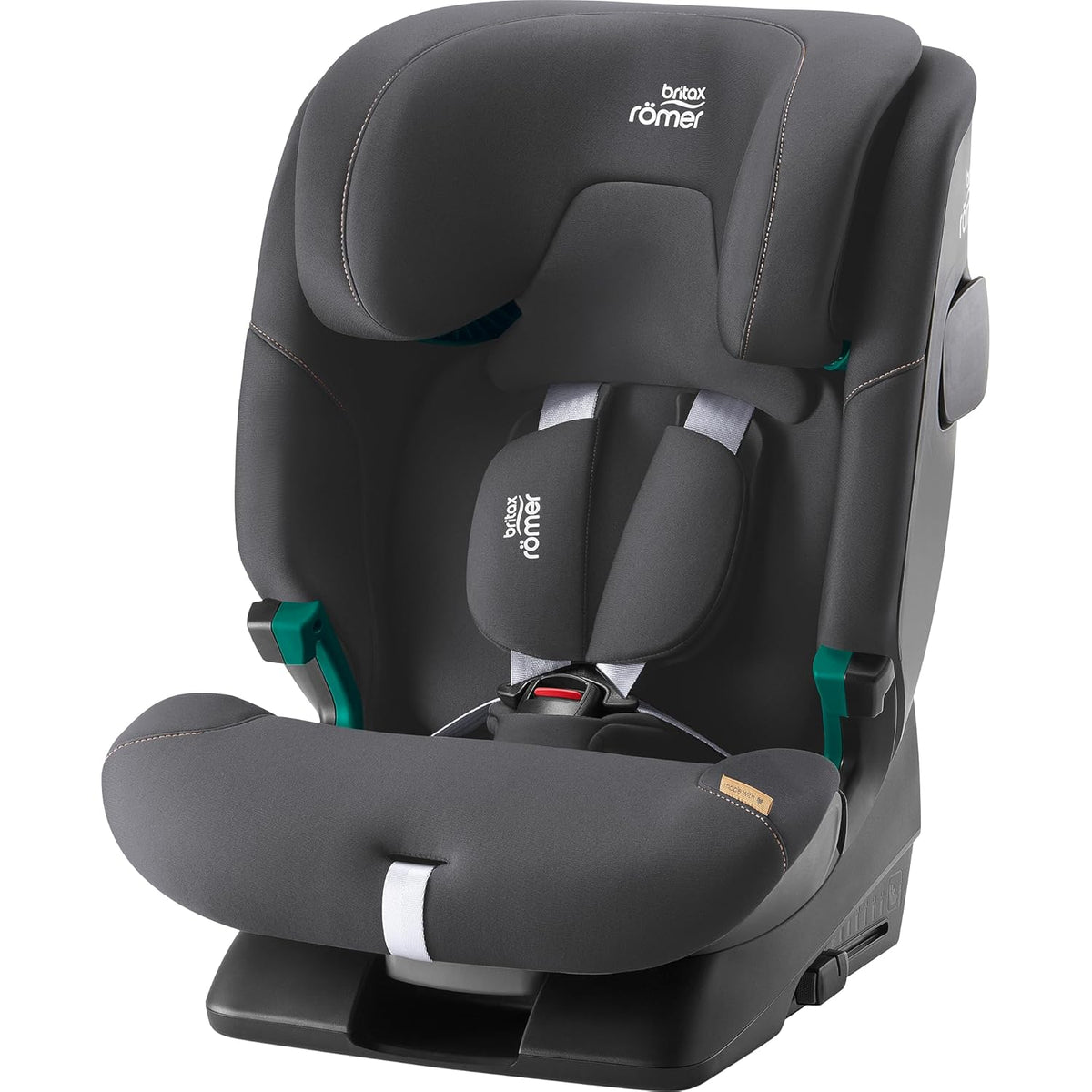 BRITAX RÖMER Kindersitz ADVANSAFIX 2 Z-LINE, für Kinder von 76-150 cm (i-Size) mit und ohne ISOFIX, 15 Monate bis 12 Jahre, Space Black