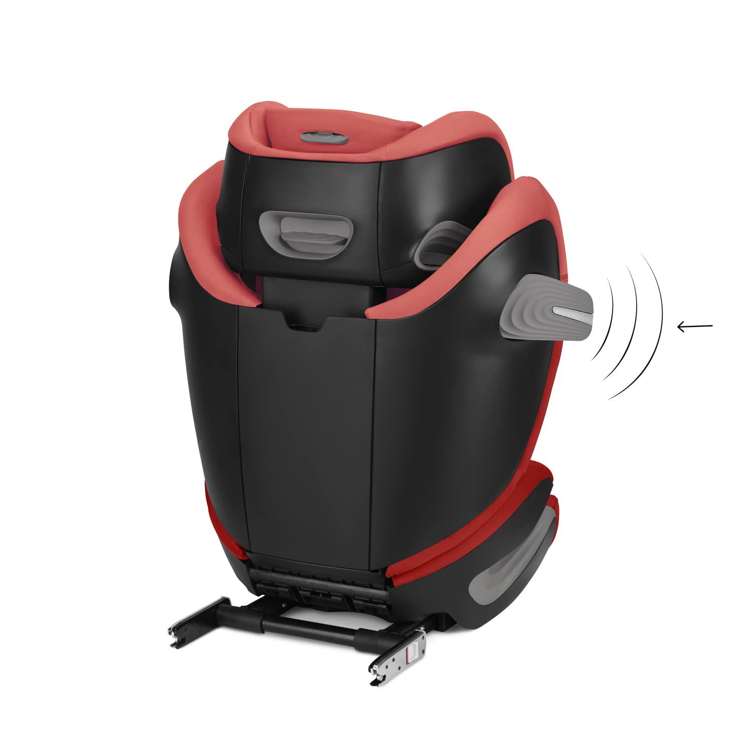 CYBEX Gold Kindersitz Solution S2 i-Fix, Für Autos mit und ohne ISOFIX, 100 - 150 cm, Ab ca. 3 bis 12 Jahre (15 - 50 kg), Lava Grey