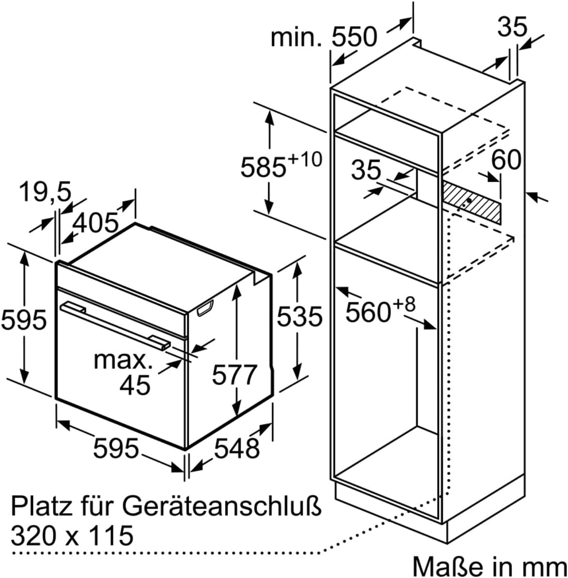 Siemens HB572ABS3, iQ300, Einbau-Backofen 60 x 60 cm, Air Fry, activeClean Pyrolyse Selbstreinung, LED-Touchbedienung, 3D Heißluft, Schnellaufheizung, cookControl10 Automatikprogramme, Edelstahl