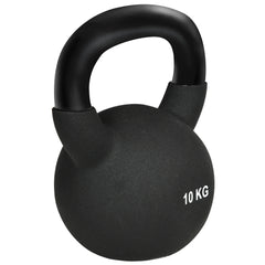HOMCOM Kugelhantel Kettlebell zweihändig nutzbar bodenschonend