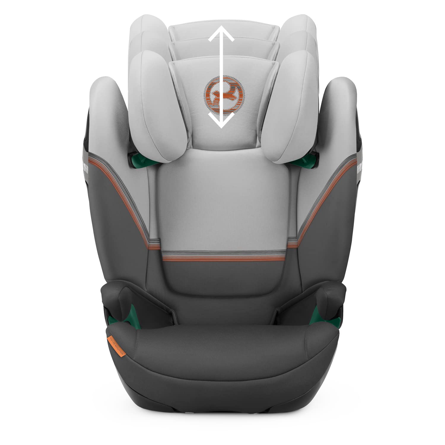 CYBEX Gold Kindersitz Solution S2 i-Fix, Für Autos mit und ohne ISOFIX, 100 - 150 cm, Ab ca. 3 bis 12 Jahre (15 - 50 kg), Lava Grey