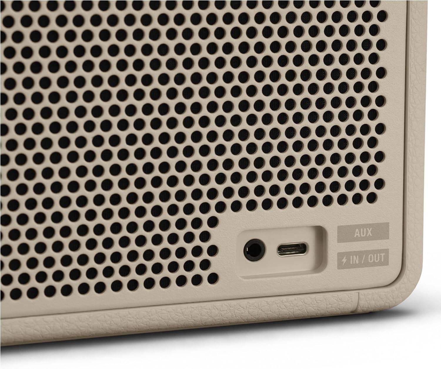 Marshall Middleton kabelloser tragbarer Bluetooth-Lautsprecher, über 20 Stunden tragbare Spielzeit, wasserfest IP67 – Crème