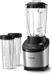 Philips Standmixer 7000 Series - 1500 Watt, 2 Liter, ProBlend Ultra Technologie, Schnellauswahlprogramme, HomeID Rezepte, Quick Clean-Funktion, 2 Tritan-Becher (HR3760/10)
